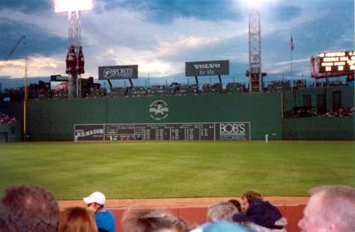 Green Monster and Traditional Scoreboard - Fenway Park