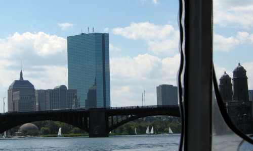 boston buildings near the bridge