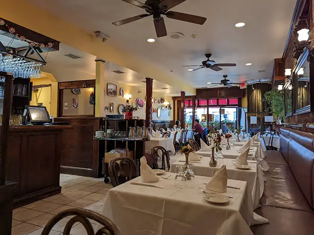 inside look of Ma Maison restaurant in boston