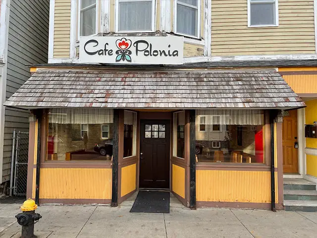 cafe polonia polish restaurant front view