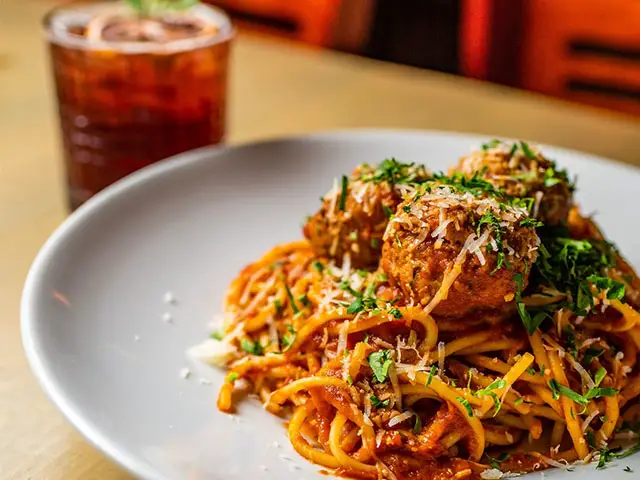 pasta with meatballs