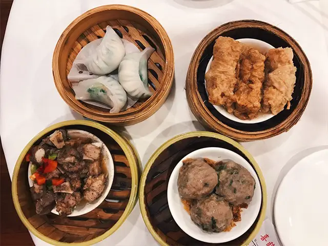 dim sum food menu on hei la moon restaurant