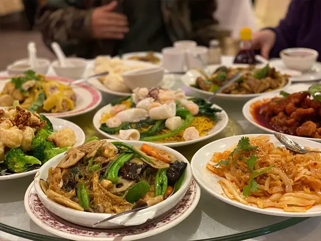 sun kong dim sum feast on the table