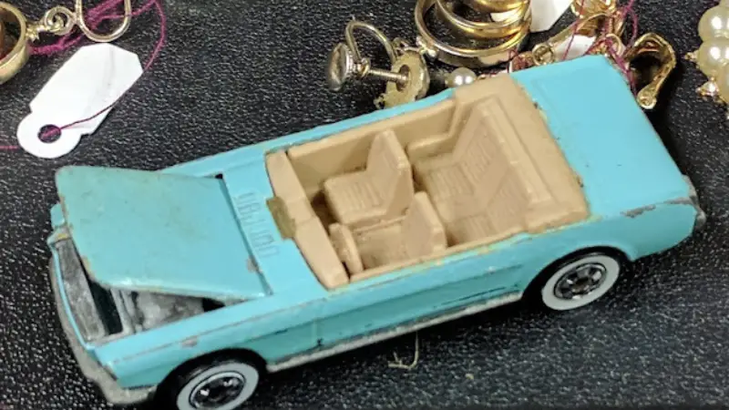 Toy retro car at SoWa Vintage Market, MA