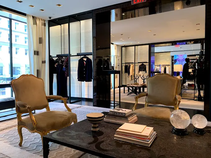 Interior in Chanel shop in Boston