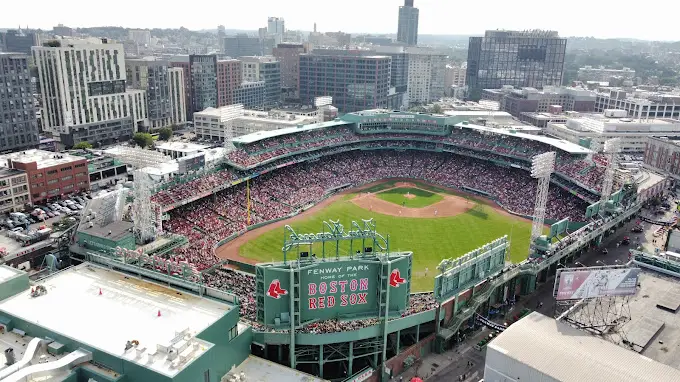 View on Fenway Park in Boston, MA