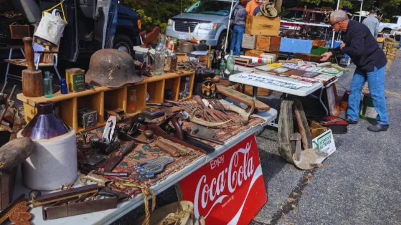 Brimfield Antique Show  Flea Market - Green Japanese fishing