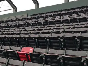 Red seat at Fenway Park